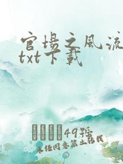 官场之风流人生txt下载