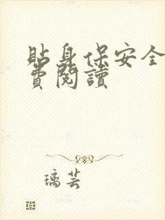 贴身保安全文免费阅读