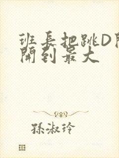 班长把跳D开关开到最大