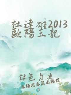 杜达雄2013欧阳玉龙