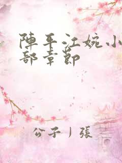 阵平江婉小说全部章节