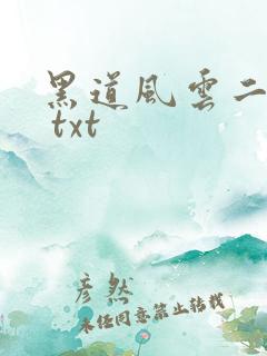 黑道风云二十年 txt