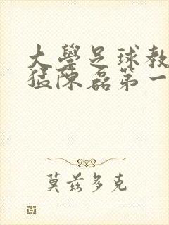 大学足球教练王猛陈磊第一篇