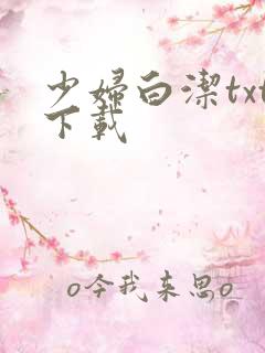 少妇白洁txt下载