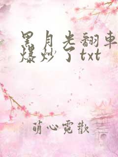 黑月光翻车后被爆炒了txt