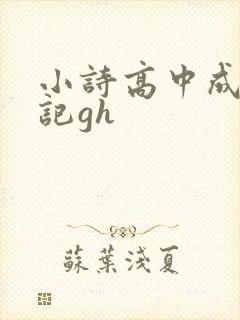 小诗高中成长日记gh