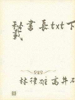 秘书长txt下载