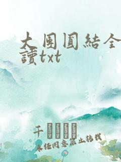 大团圆结全文阅读txt