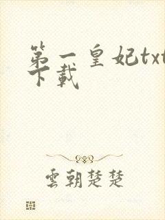 第一皇妃txt下载
