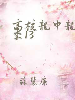 高校龙中龙第二季13