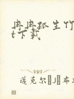 冉冉孤生竹txt下载