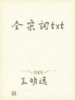 全宋词txt