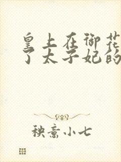 皇上在御花园c了太子妃的网剧