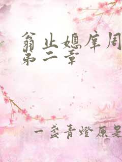 翁止媳庠周梦莹第二章