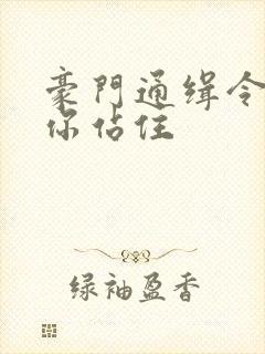 豪门通缉令老婆你站住