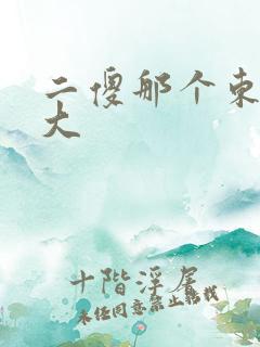 二傻那个东西真大