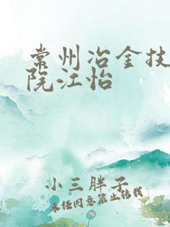 常州冶金技师学院江怡