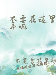 不要在这里回家弄嘛