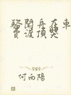 骆闻舟在车里把费渡顶哭