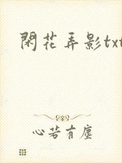 闲花弄影txt