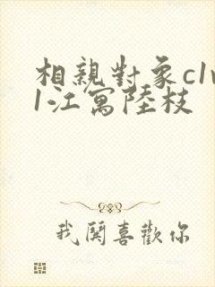 相亲对象c1v1江寓陆枝