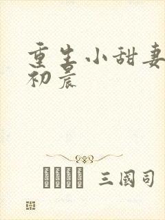 重生小甜妻 慕初晨