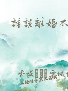 谁说离婚不能爱