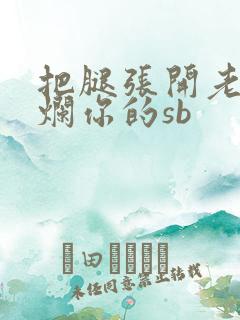 把腿张开老子臊烂你的sb