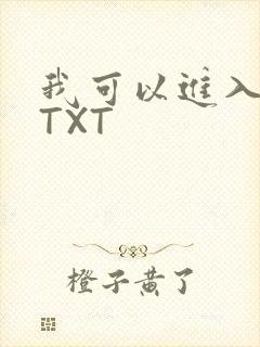 我可以进入你吗TXT