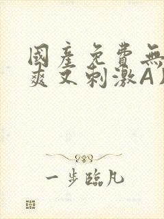 国产免费无码又爽又刺激A片小说