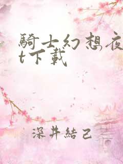 骑士幻想夜txt下载