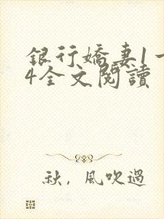银行娇妻1一14全文阅读