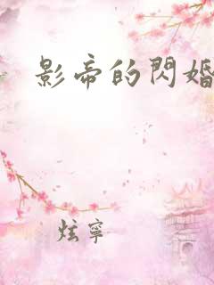 影帝的闪婚妻子