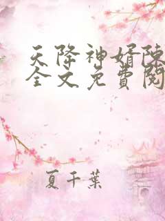 天降神婿陈黄皮全文免费阅读