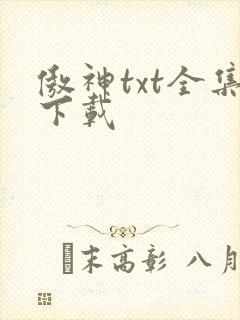 傲神txt全集下载
