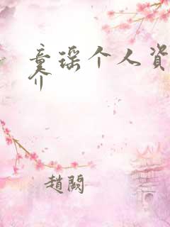 童瑶个人资料简介