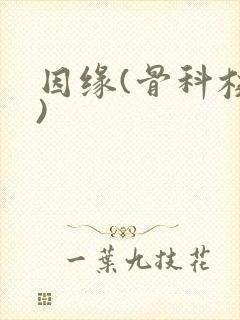 因缘(骨科校园)