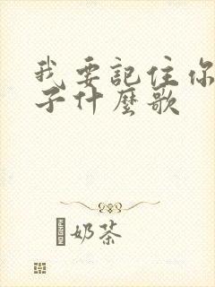 我要记住你的样子什么歌