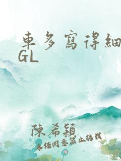 车多写得细腻的GL