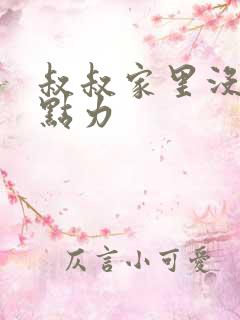 叔叔家里没人用点力