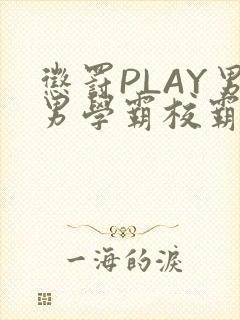 惩罚PLAY男男学霸校霸