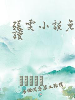 张雯小说免费阅读