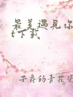 最美遇见你txt下载