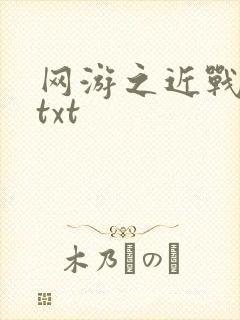 网游之近战法师txt