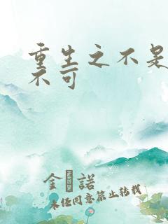 重生之不是非你不可