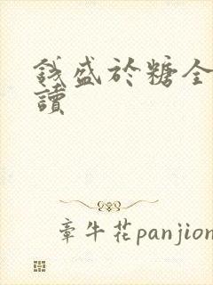 钱盛于糖全文阅读