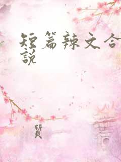 短篇辣文合集小说