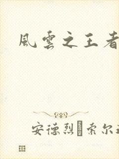 风云之王者人生