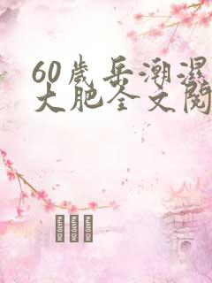 60岁岳潮湿的大肥全文阅读