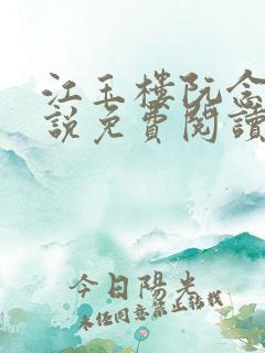 江玉楼阮念笙小说免费阅读